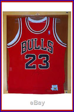 Michael Jordan 23 Autographed with Leland's COA MacGregor Sand Knit Jersey Frame