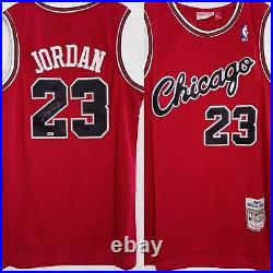 Michael Jordan #23 Signed Autographed Chicago Bulls Red Jersey With COA