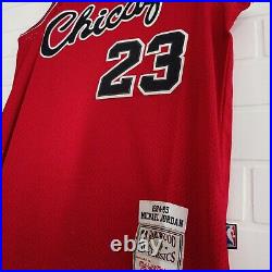 Michael Jordan #23 Signed Autographed Chicago Bulls Red Jersey With COA