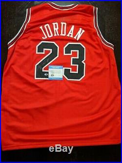 Michael Jordan Authenticated Autographed Signed Red Bulls Jersey with COA