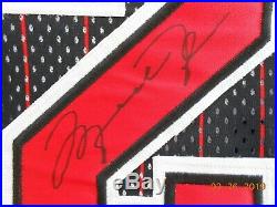 Michael Jordan Autographed Black Pinstripe 96-97 Jersey with COA