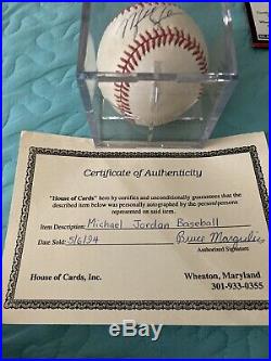 Michael Jordan Autographed Signed Baseball. Beautiful Auto- With Case /COA