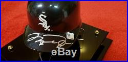 Michael Jordan Autographed White Sox Mini Batting Helmet Signed With Gai Coa