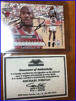 Michael Jordan Chicago Bulls Autograph Card with COA! GOAT