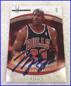 Michael Jordan Chicago Bulls Signed 2007-08 Card with COA