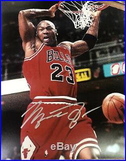 Michael Jordan Chicago Bulls Signed Autographed 11x14 Oversized Photo with COA