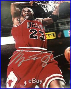 Michael Jordan Chicago Bulls Signed Autographed 11x14 Oversized Photo with COA
