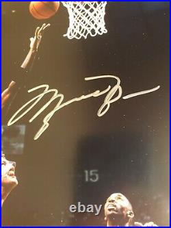 Michael Jordan He's Back Signed bulls Uda 8x10 Silver Autograph with box & coa