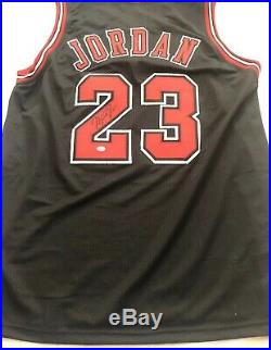 Michael Jordan Signed Autographed Black Alternate Custom Jersey with COA