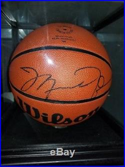 Michael Jordan Signed Autographed Wilson Basketball with COA & Case