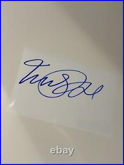 Micheal J Fox Signed Index Card with COA, Back To The Future