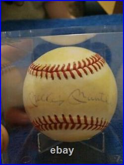 Mickey Mantle Autographed Baseball With COA