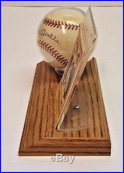 Mickey Mantle Autographed Baseball with Display Base, COA Included