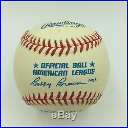 Mickey Mantle Signed Autographed Official American League Baseball With JSA COA