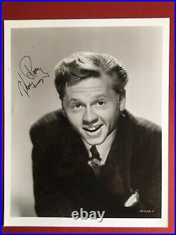 Mickey Rooney CERTIFIED Signed 10 x 8 Studio photo with COA