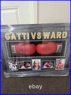 Mickey Ward Arturo Gatti Signed Boxing Gloves With Coa & Photo Proof