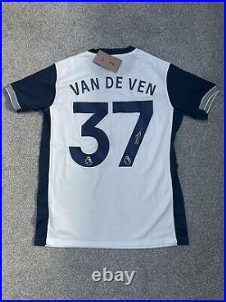 Micky Van De Ven SIGNED Tottenham Hotspur Autograph Shirt Spurs with COA