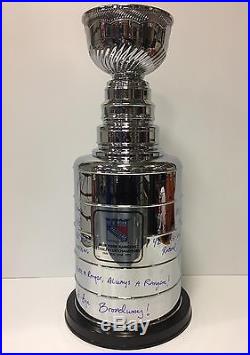 Mike Richter Signed / Autographed Full Size NHL Replica Stanley Cup with COA