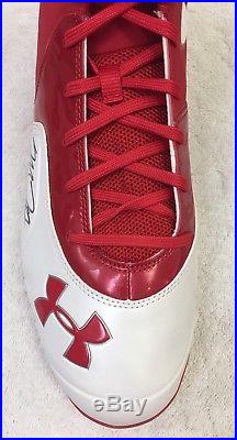 Mike Trout Los Angeles Angels SIGNED Under Armour #27 Metal Cleat with COA