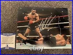 Mike Tyson Hand Signed 8x10 Boxing Photo With Beckett Coa