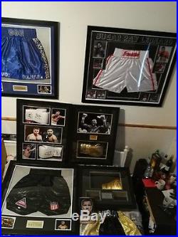 Mike Tyson Signed Shorts (Framed) with COA
