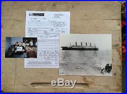 Millvina Dean signed Titanic photograph Autograph 165/500 with COA
