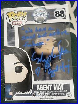 Ming-Na Wen Agents of Shield signed Agent May Funko Pop With Quote/Beckett Coa