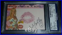 Molly Holly WWE 2001 Fleer Divas Collection Signed with a Kiss Card PSA/DNA COA