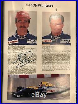 Monaco GP programme, 1992 signed Ayrton Senna, Mansell, Herbert, Brundle with COA