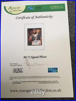 Mr T Signed Autograph With a AFTAL UACC COA