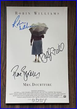 Mrs Doubtfire MOVIE POSTER 11x17 SIGNED & AUTHENTICATED with COA