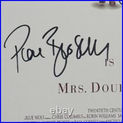 Mrs Doubtfire MOVIE POSTER 11x17 SIGNED & AUTHENTICATED with COA