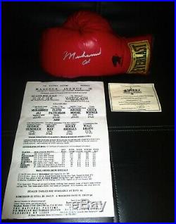 Muhammad Ali Autographed Signed Everlast Boxing Glove, With Coa