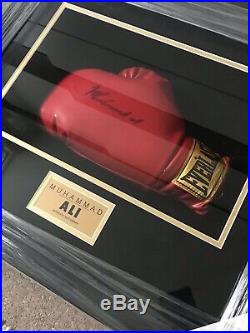 Muhammad Ali Signed And Framed Boxing Glove With COA