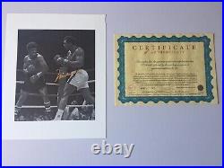Muhammad Ali Signed Authentic Autograph Leon Spinks Photo With COA Boxing Sport