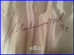 Muhammad Ali Signed Boxing Trunks With Related Unpublished Photographs! Incl. COA