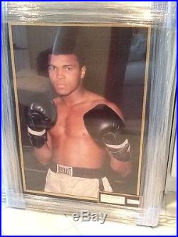 Muhammad Ali Signed Large Framed Limited Edition Photo With Full COA Excellent