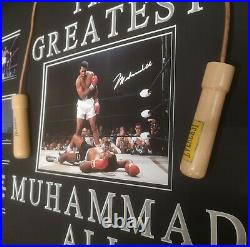 Muhammad Ali Signed Skipping Ropes with COA Photo Proof