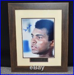 Muhammad Ali hand signed framed picture with UACC COA & previous COA