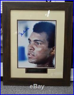 Muhammad Ali hand signed framed picture with UACC COA & previous COA