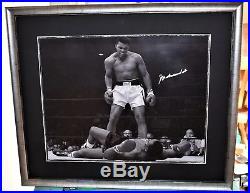 Muhammad Ali hand signed large picture Steiner COA and email with photo