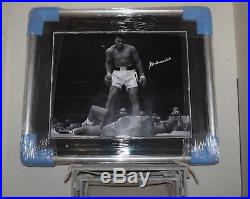Muhammad Ali hand signed large picture Steiner COA and email with photo
