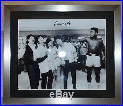 Muhammad ali Cassius Clay signed framed with The Beatles UACC COA