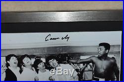 Muhammad ali Cassius Clay signed framed with The Beatles UACC COA
