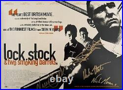 Multi Cast Signed Lock Stock A3 Posters With COA (Gold Pen)