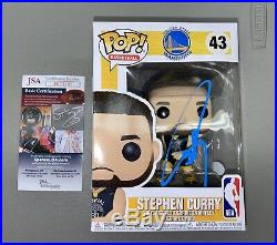 NBA Golden State Warriors Stephen Curry Signed Funko Pop #43 With JSA COA FINALS
