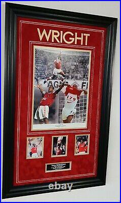 NEW Ian Wright of Arsenal Signed Photo Picture Autographed Display with COA
