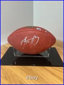 NFL Aaron Rodgers Autographed Signed Ball in display case with COA