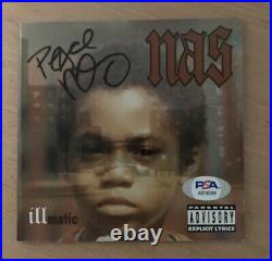 Nas Hand Signed Illmatic Cd Cover With Beckett Coa And Psa Hologram Very Rare