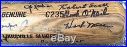 Negro Leagues Autographed bat signed by 54 w COA Buck ONeil with 47 DECEASED